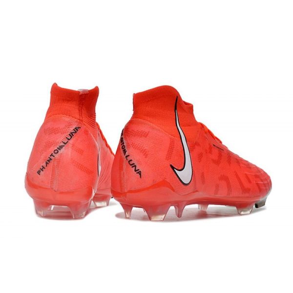 Bota Nike Phantom Luna Elite Nu FG Carmesí Vivo Blanco