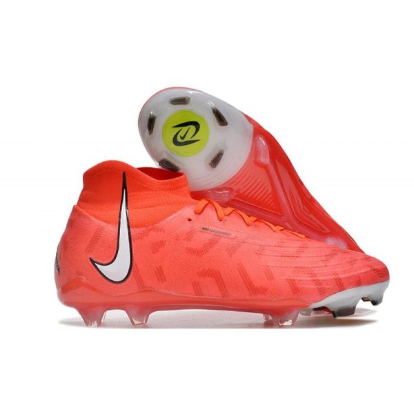 Botas de Fútbol Nike Phantom Luna Elite Nu FG Carmesí Vivo Blanco
