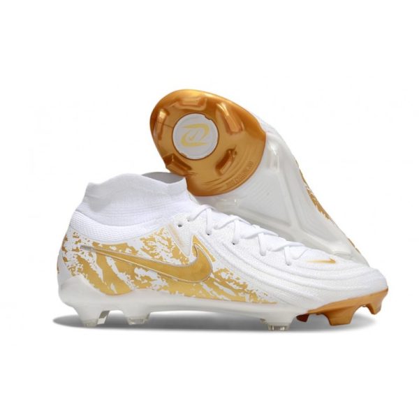 Bota Nike Phantom Luna II Elite FG Blanco Dorado