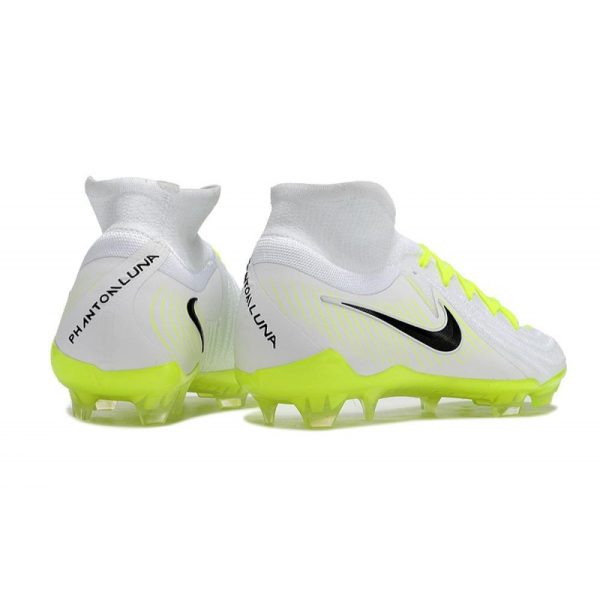 Bota Nike Phantom Luna II Elite FG Blanco Negro Amarillo