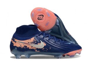 Botas de Fútbol Nike Phantom Luna II Elite FG Erling Haaland Azul Plateado Naranja