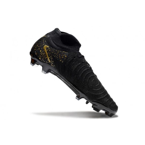 Bota Nike Phantom Luna II Elite FG Negro Mtlc Dorado Moneda