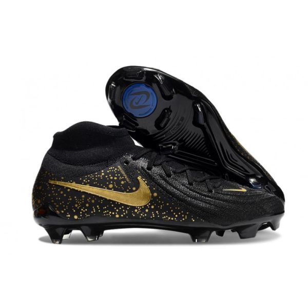 Botas de Fútbol Nike Phantom Luna II Elite FG Negro Mtlc Dorado Moneda