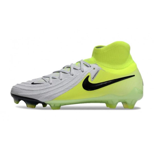Bota Nike Phantom Luna II Elite FG Plateado metalizado Negro Voltio
