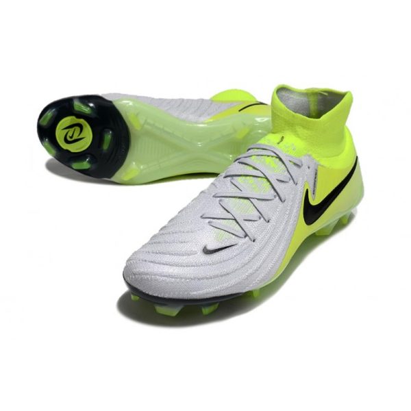 Bota Nike Phantom Luna II Elite FG Plateado metalizado Negro Voltio