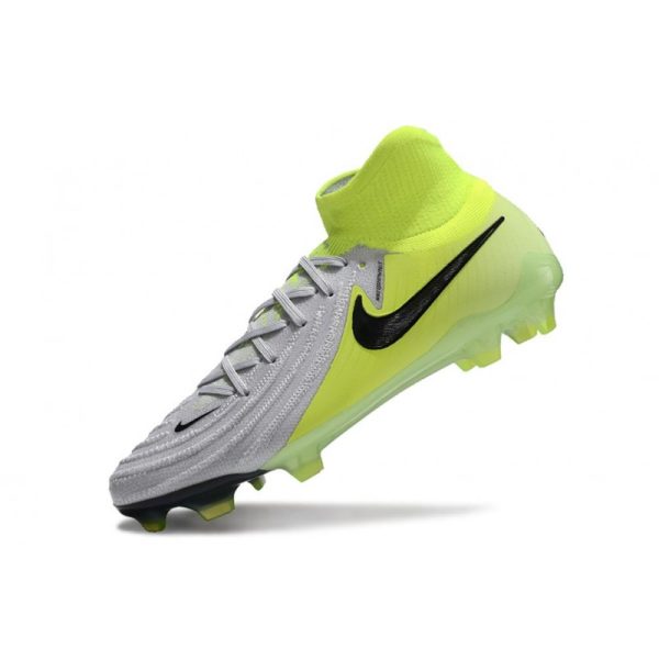 Bota Nike Phantom Luna II Elite FG Plateado metalizado Negro Voltio