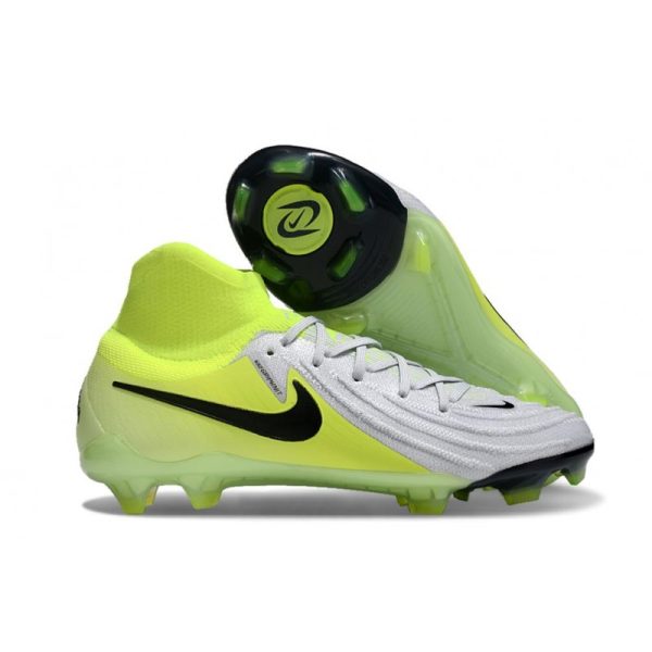 Botas de Fútbol Nike Phantom Luna II Elite FG Plateado metalizado Negro Voltio