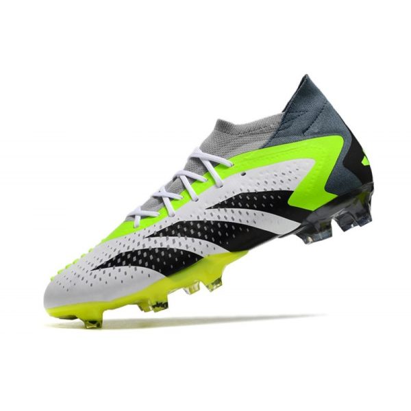 Bota adidas Predator Accuracy .1 FG Blanco Negro Limón Lúcido