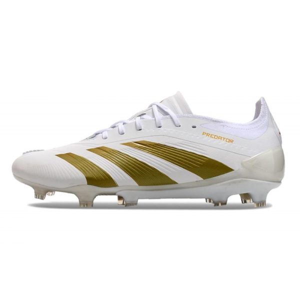 Bota adidas Predator Elite L FG Blanco Dorado Met