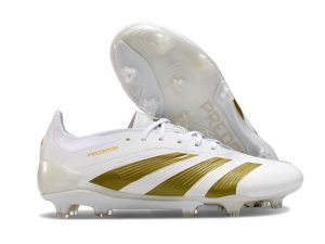 Botas de Fútbol adidas Predator Elite L FG Blanco Dorado Met