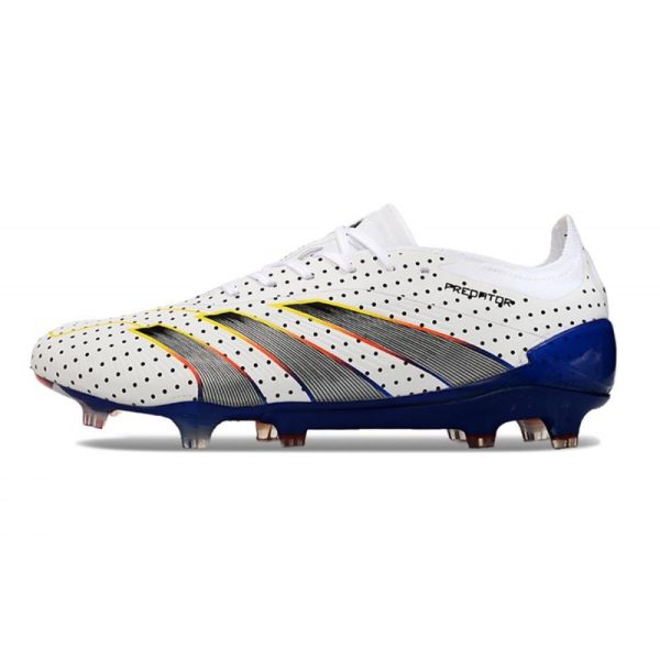 Bota adidas Predator Elite L FG Blanco Gris Azul Rojo