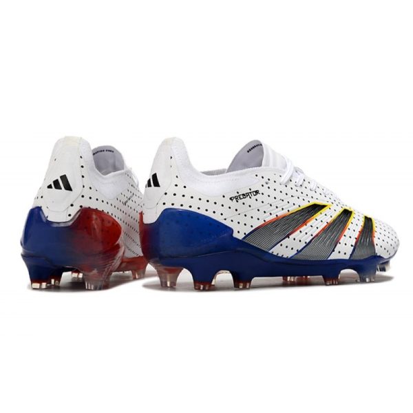 Bota adidas Predator Elite L FG Blanco Gris Azul Rojo