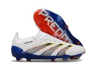 Botas de Fútbol adidas Predator Elite L FG Blanco Gris Azul Rojo