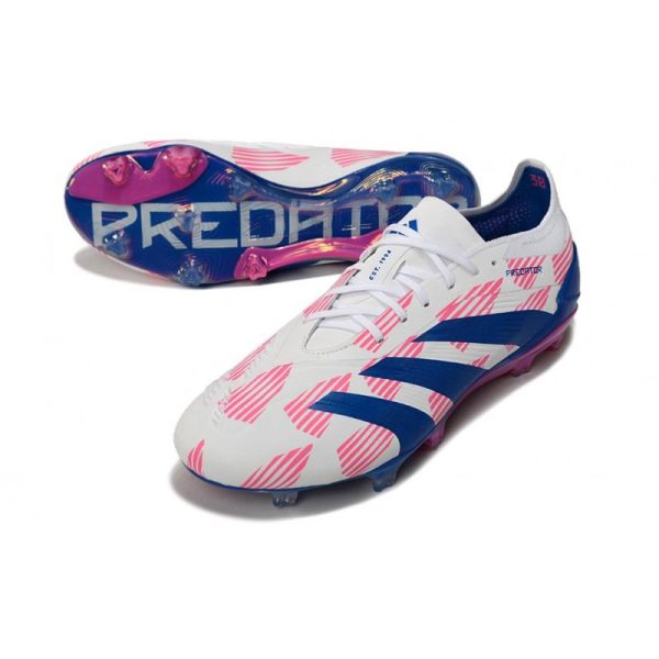 Bota adidas Predator Elite L FG Blanco Rosa Azul