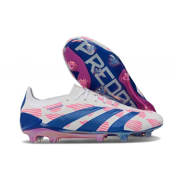 Botas de Fútbol adidas Predator Elite L FG Blanco Rosa Azul