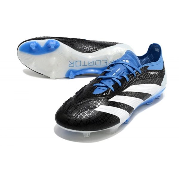 Bota adidas Predator Elite L FG Negro Blanco Azul