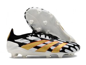 Botas de Fútbol adidas Predator Elite L FG Negro Blanco Dorado Met