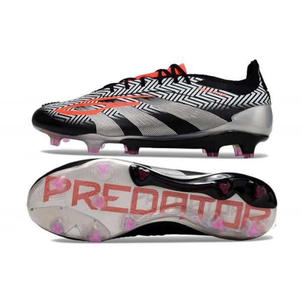 Bota adidas Predator Elite L FG Negro Blanco Naranja