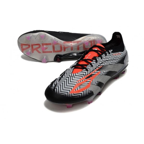 Bota adidas Predator Elite L FG Negro Blanco Naranja