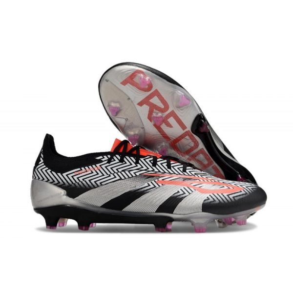 Botas de Fútbol adidas Predator Elite L FG Negro Blanco Naranja