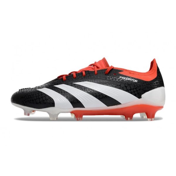 Bota adidas Predator Elite L FG Negro Blanco Rojo
