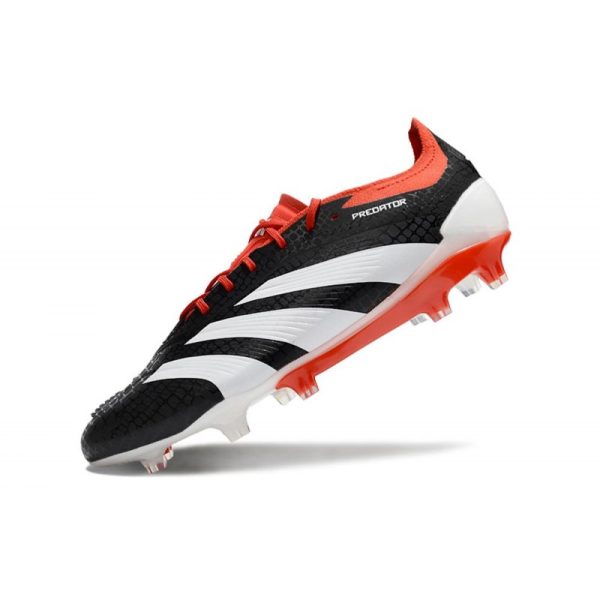 Bota adidas Predator Elite L FG Negro Blanco Rojo