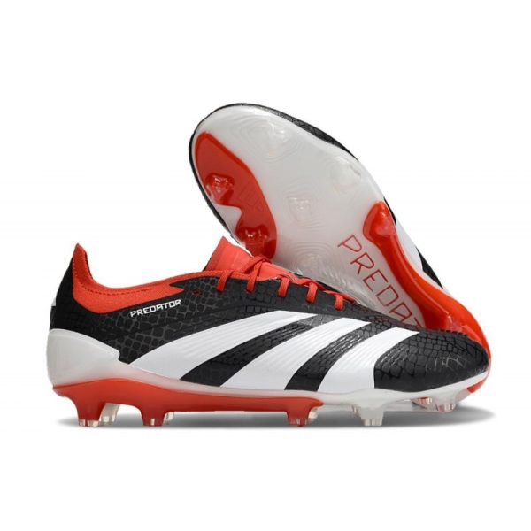 Botas de Fútbol adidas Predator Elite L FG Negro Blanco Rojo