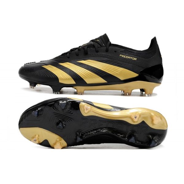 Bota adidas Predator Elite L FG Negro Dorado Met