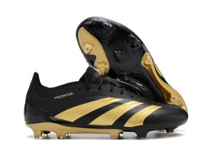 Botas de Fútbol adidas Predator Elite L FG Negro Dorado Met