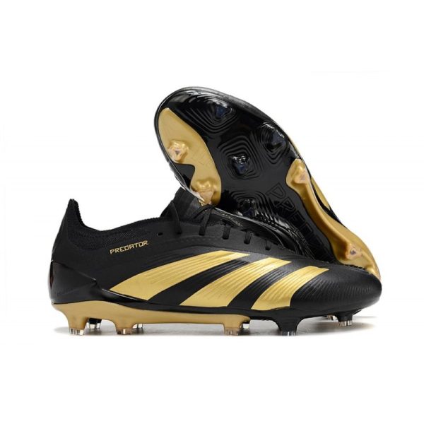 Botas de Fútbol adidas Predator Elite L FG Negro Dorado Met