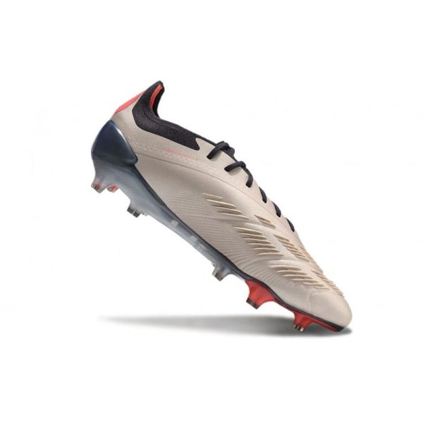 Bota adidas Predator Elite L FG Platino Met Aurora Negro Carbón