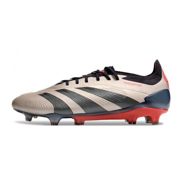 Bota adidas Predator Elite L FG Platino Met Aurora Negro Carbón