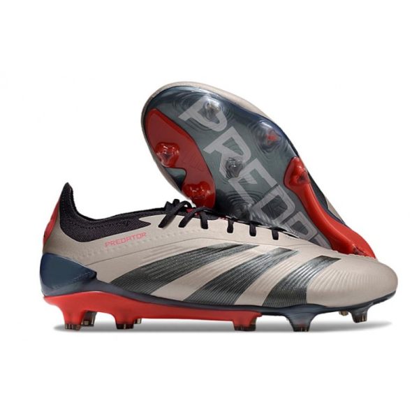 Botas de Fútbol adidas Predator Elite L FG Platino Met Aurora Negro Carbón