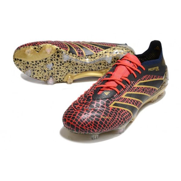 Bota adidas Predator Elite L FG Rojo Oro Negro