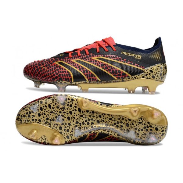 Bota adidas Predator Elite L FG Rojo Oro Negro