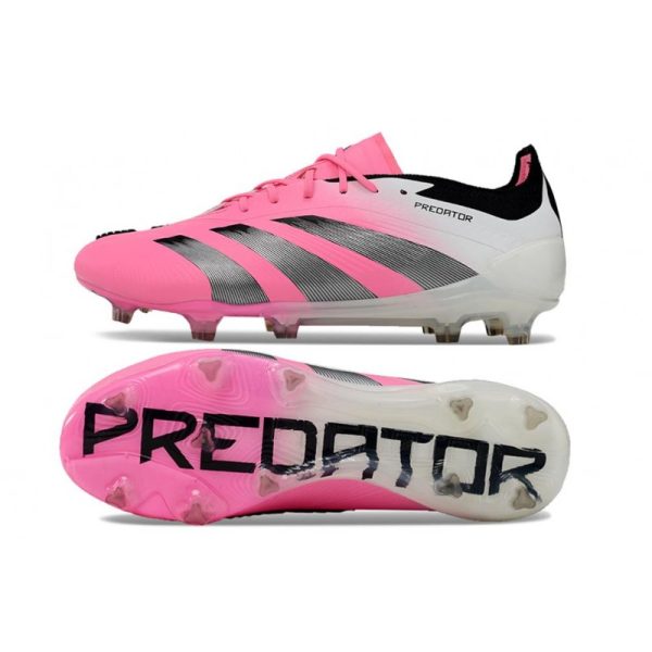Bota adidas Predator Elite L FG Rosa Blanco Negro
