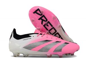 Botas de Fútbol adidas Predator Elite L FG Rosa Blanco Negro