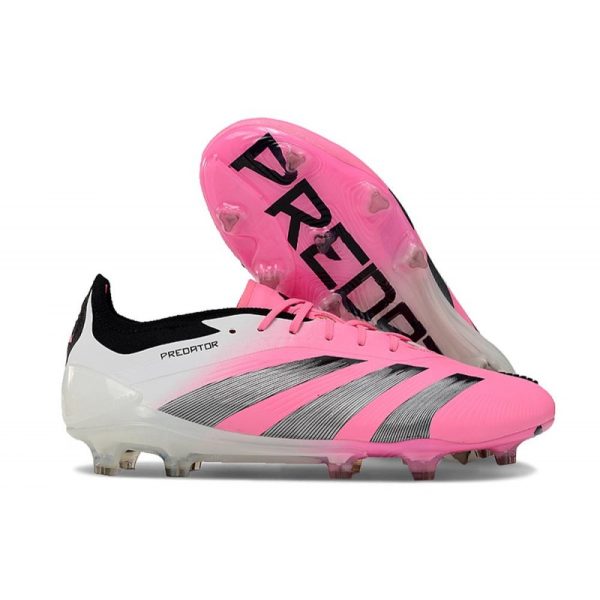 Botas de Fútbol adidas Predator Elite L FG Rosa Blanco Negro
