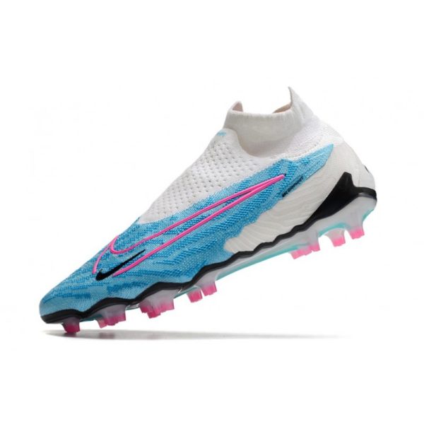 Bota de fútbol Nike Phantom GX Elite DF FG Azul Báltico Rosa Blast Blanco Láser Azul