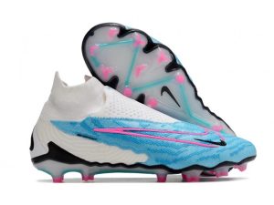 Botas de Fútbol Nike Phantom GX Elite DF FG Azul Báltico Rosa