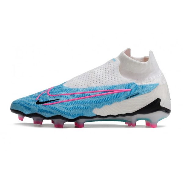 Bota de fútbol Nike Phantom GX Elite DF FG Azul Báltico Rosa Blast Blanco Láser Azul
