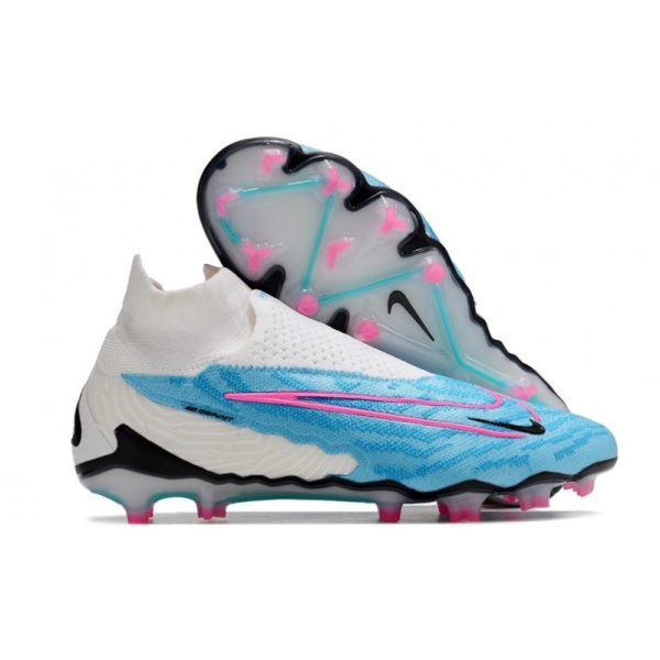 Botas de Fútbol Nike Phantom GX Elite DF FG Azul Báltico Rosa