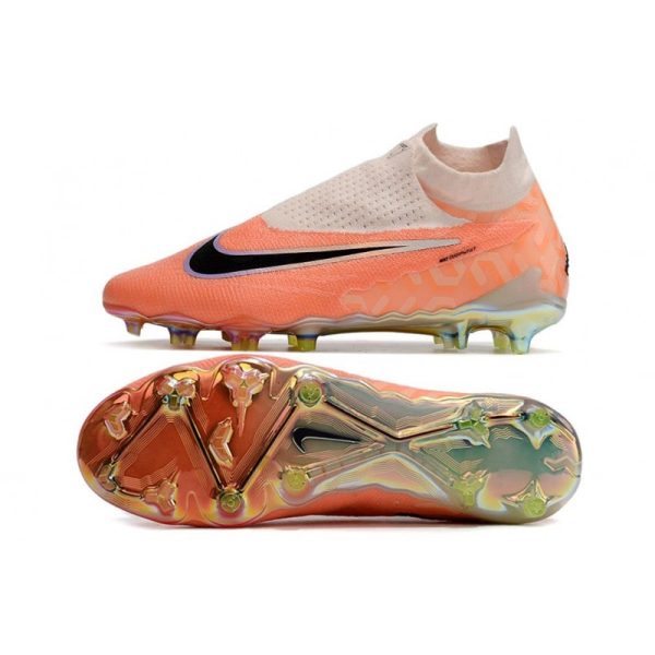 Bota de fútbol Nike Phantom GX Elite DF FG Guava Hielo Negro Total Naranja