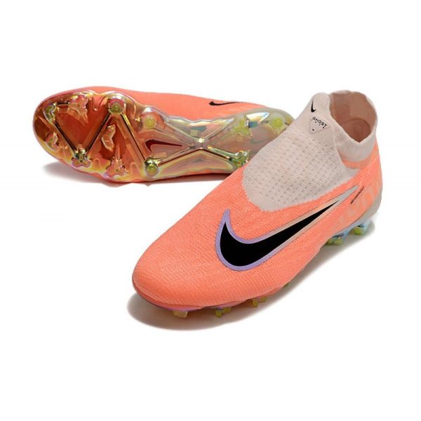 Bota de fútbol Nike Phantom GX Elite DF FG Guava Hielo Negro Total Naranja
