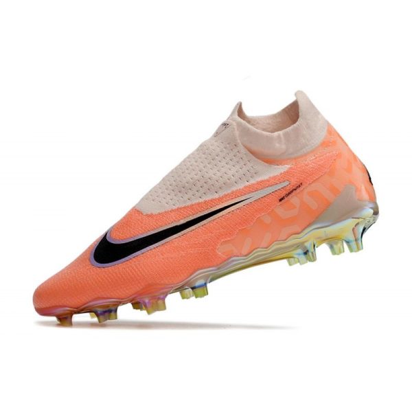 Bota de fútbol Nike Phantom GX Elite DF FG Guava Hielo Negro Total Naranja