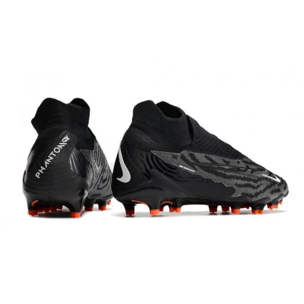 Bota de fútbol Nike Phantom GX Elite DF FG Negro Cumbre Blanco Dk Gris Humo