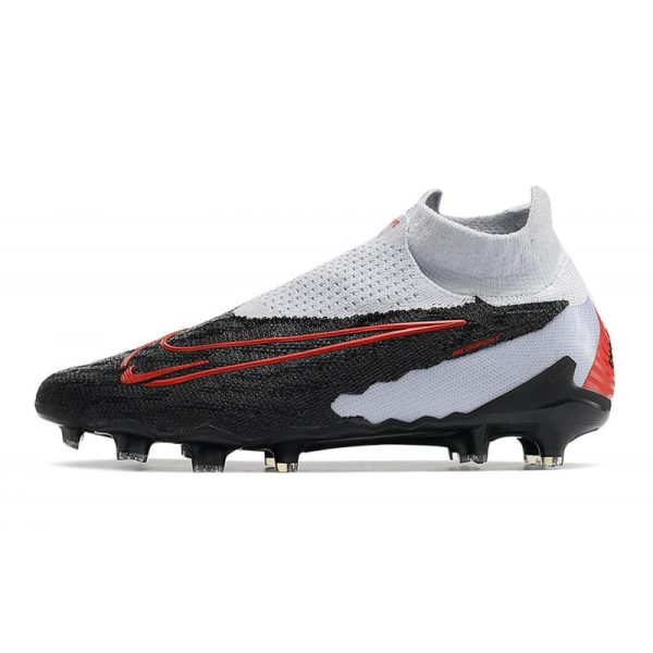 Bota de fútbol Nike Phantom GX Elite DF FG Negro Gris Rojo