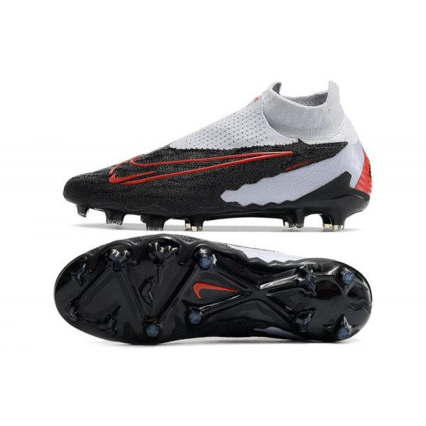 Bota de fútbol Nike Phantom GX Elite DF FG Negro Gris Rojo