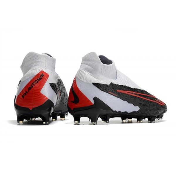 Bota de fútbol Nike Phantom GX Elite DF FG Negro Gris Rojo