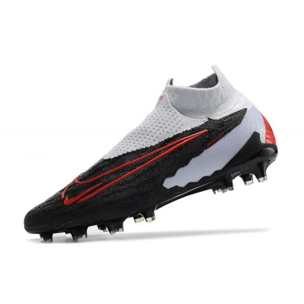 Bota de fútbol Nike Phantom GX Elite DF FG Negro Gris Rojo